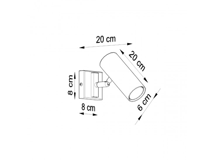Direzione fehér fali lámpa