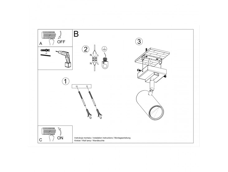 Direzione 1 fehér mennyezeti lámpa