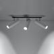 Direzione 3 fehér mennyezeti lámpa