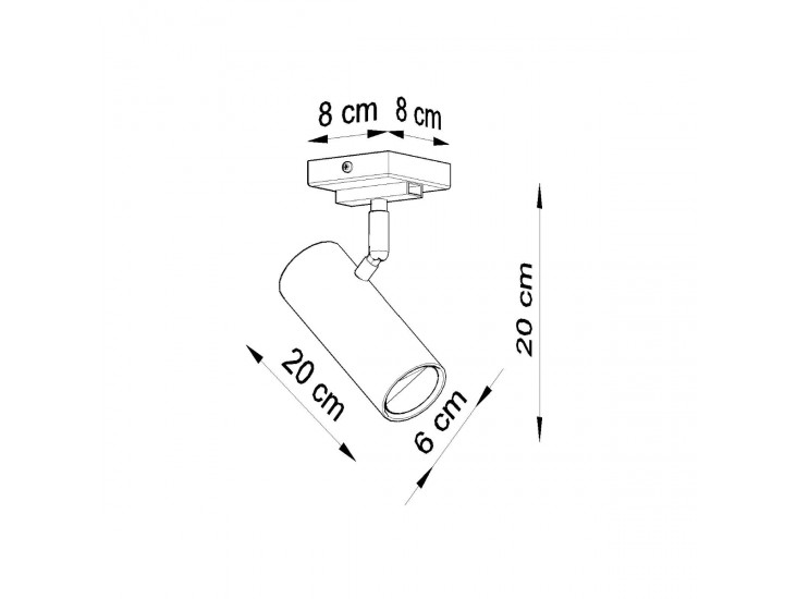 Direzione 1 fekete mennyezeti lámpa