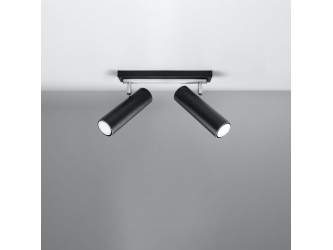 Direzione 2 fekete mennyezeti lámpa