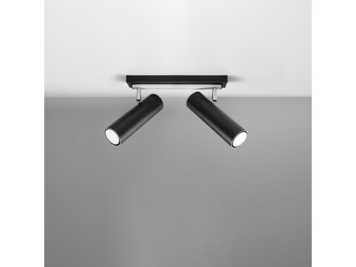 Direzione 2 fekete mennyezeti lámpa