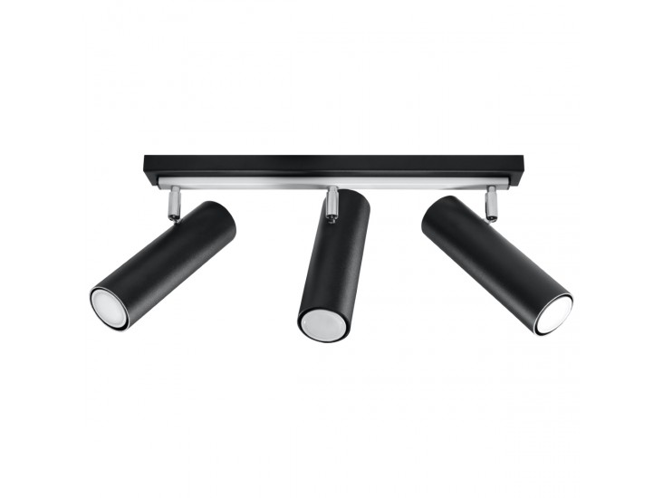 Direzione 3 fekete mennyezeti lámpa