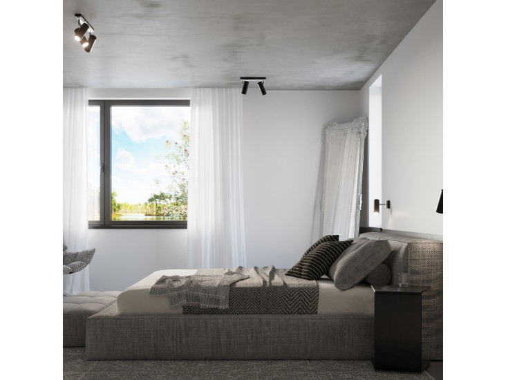 Direzione 3 fekete mennyezeti lámpa