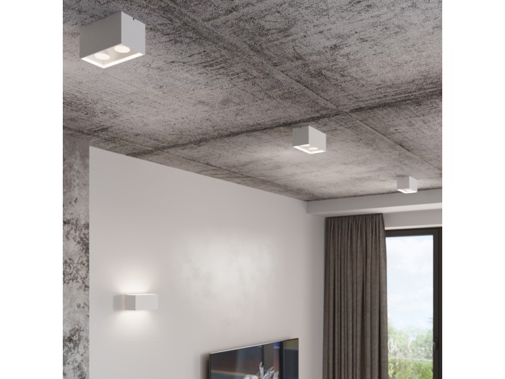 Quad Maxi fehér fali lámpa