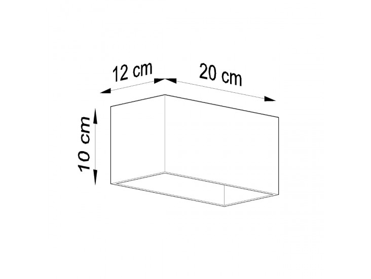 Quad Maxi szürke fali lámpa