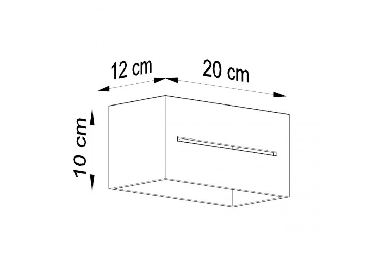 Lobo Maxi fehér fali lámpa