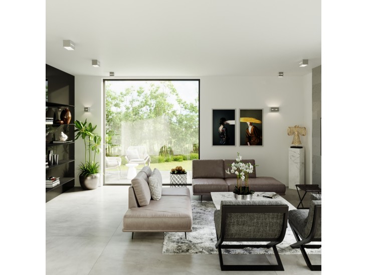 Lobo Maxi szürke fali lámpa