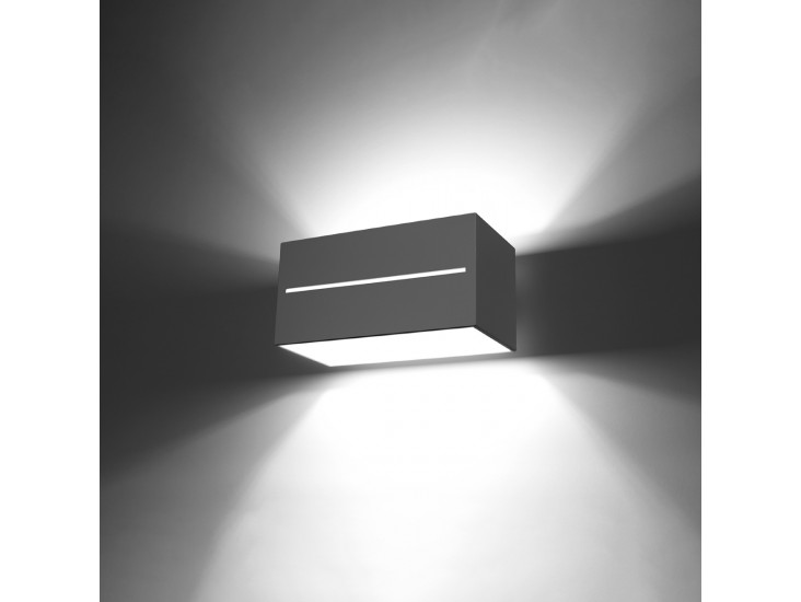 Lobo Maxi szürke fali lámpa