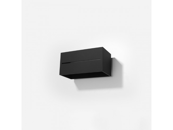 Lobo Maxi fekete fali lámpa