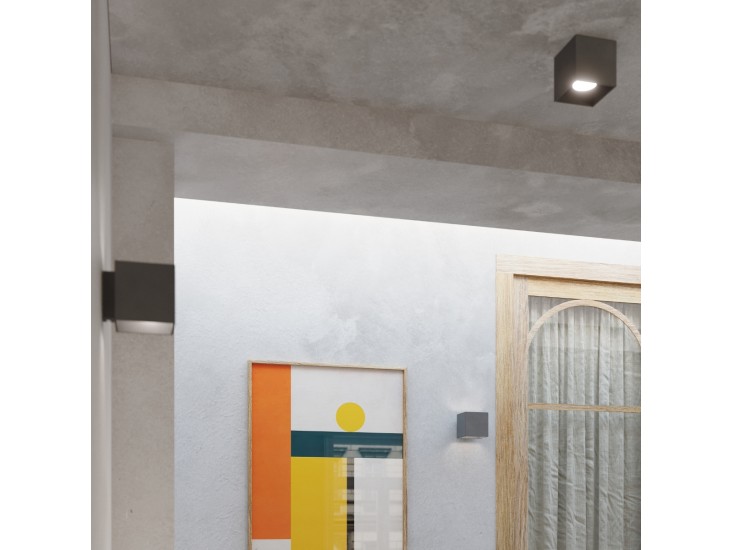 Quad 1 antracit fali lámpa