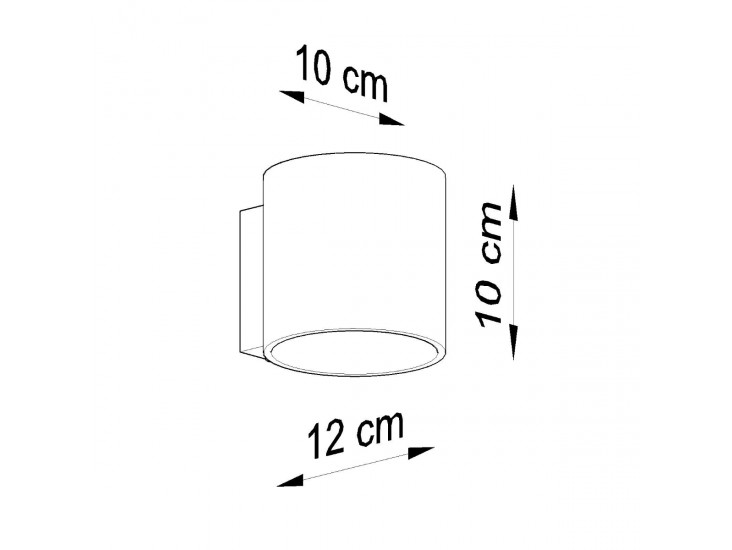 Orbis 1 antracit fali lámpa