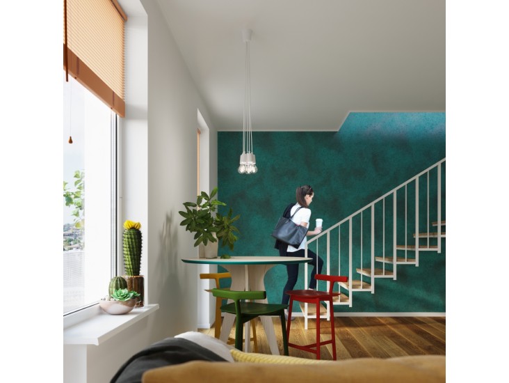 Diego 3 fehér függőlámpa