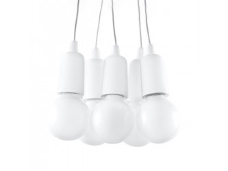 Diego 5 fehér függőlámpa