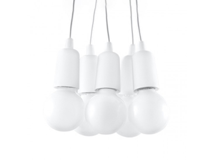 Diego 5 fehér függőlámpa