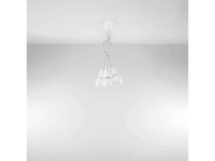 Diego 5 fehér függőlámpa