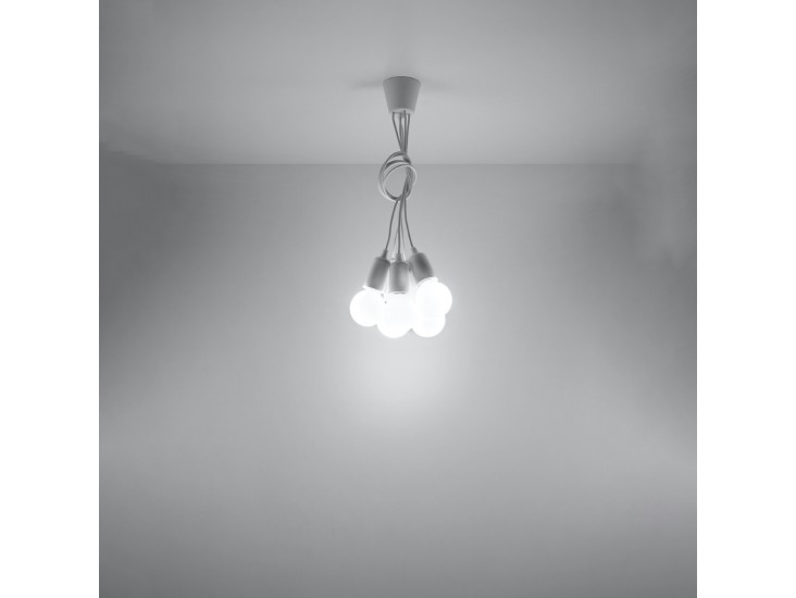 Diego 5 fehér függőlámpa