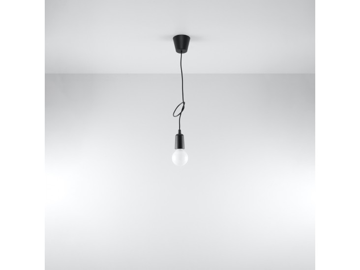Diego 1 fekete függőlámpa