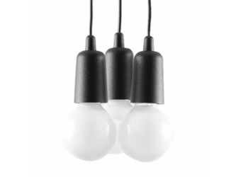 Diego 3 fekete függőlámpa