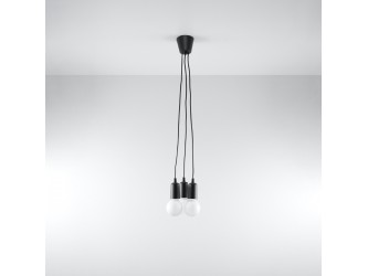 Diego 3 fekete függőlámpa