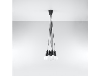 Diego 5 fekete függőlámpa