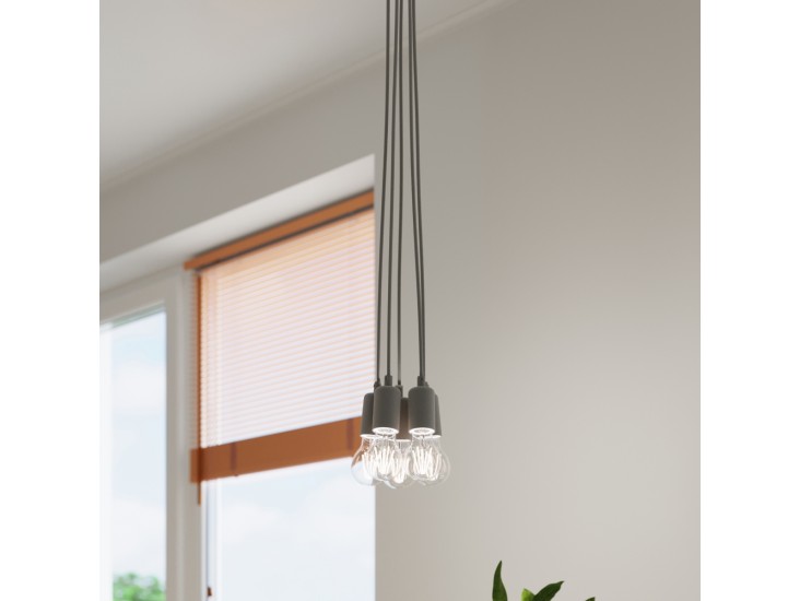 Diego 3 szürke függőlámpa