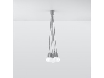 Diego 5 szürke függőlámpa