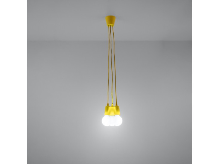 Diego 3 sárga függőlámpa