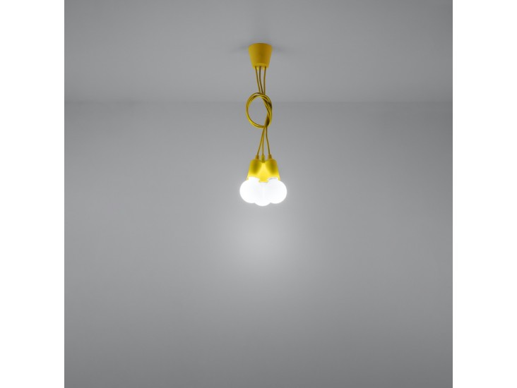 Diego 3 sárga függőlámpa