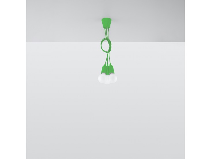 Diego 3 zöld függőlámpa