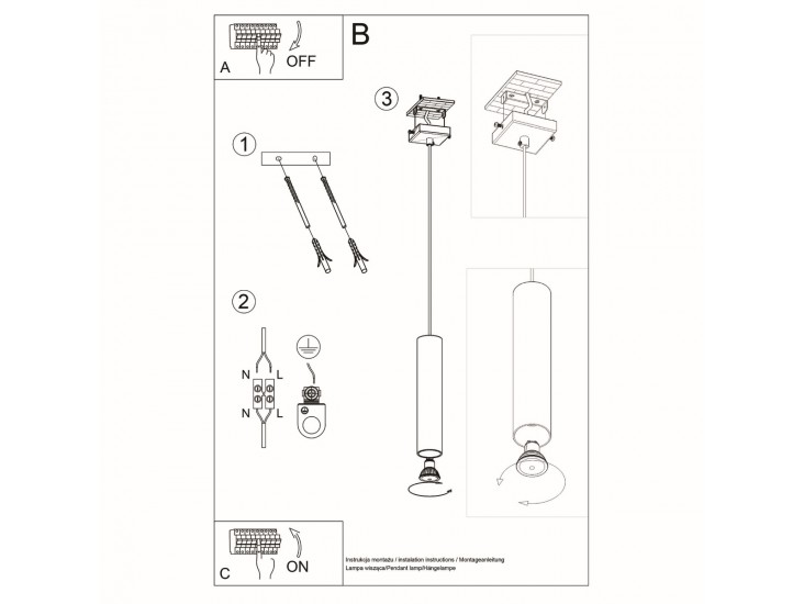 Lino natúr tölgy függőlámpa