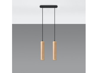 Lino 2 natúr tölgy függőlámpa