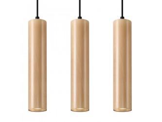 Lino 3 natúr tölgy függőlámpa