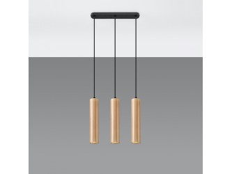 Lino 3 natúr tölgy függőlámpa