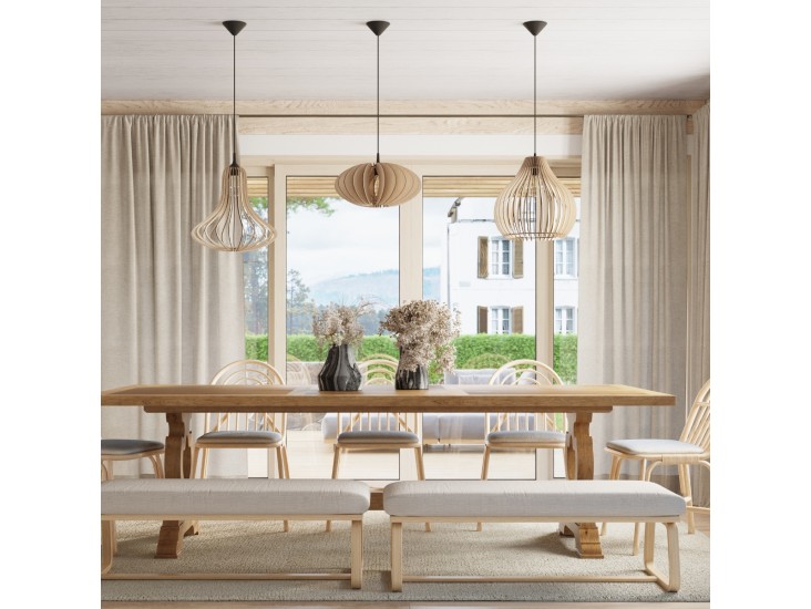 Aprilla natúr tölgy függőlámpa