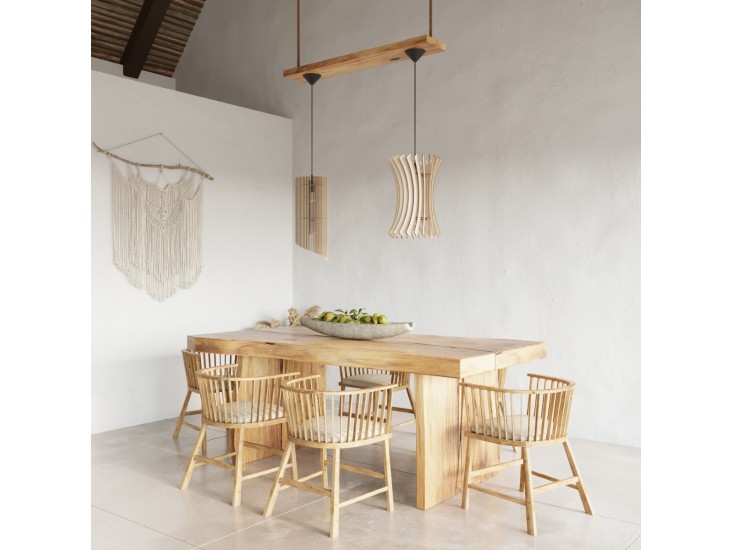 Alexia natúr tölgy függőlámpa