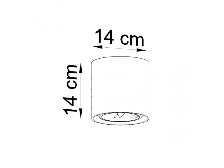 Cullo beton mennyezeti lámpa