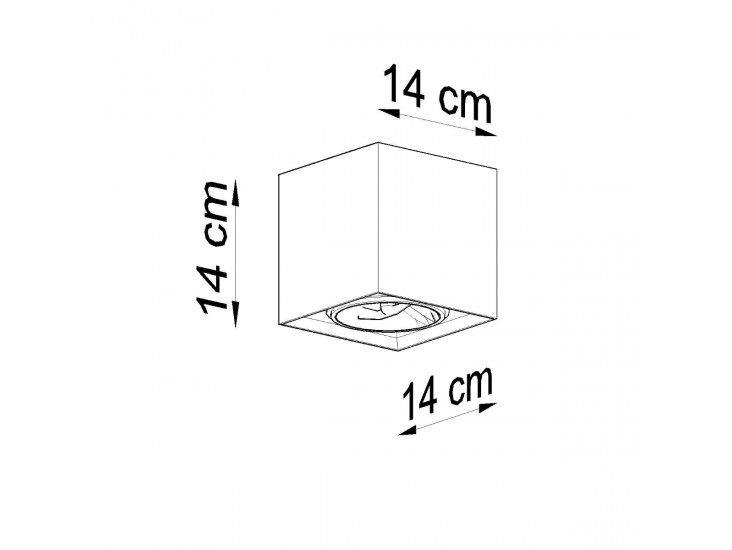 Valde beton mennyezeti lámpa