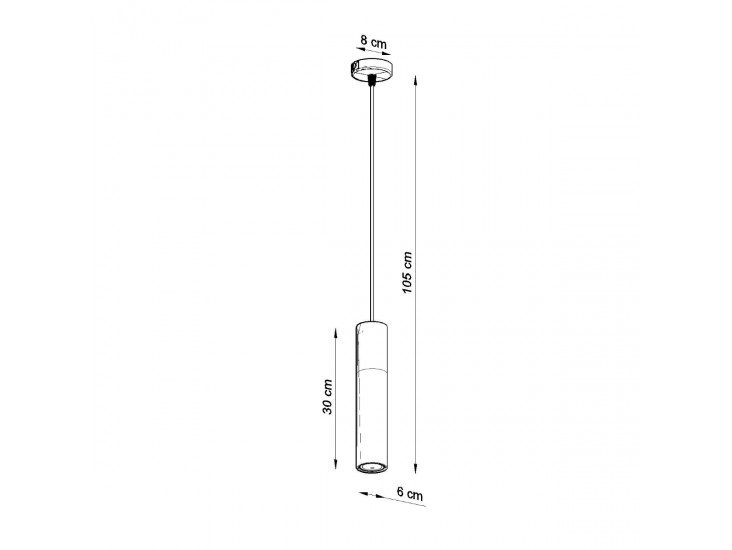 Borgio 1 fehér függőlámpa