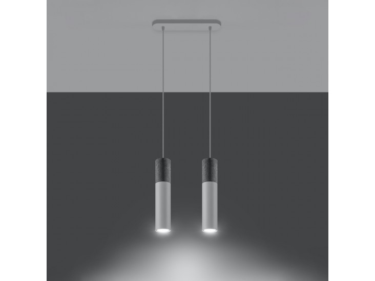 Borgio 2 fehér függőlámpa