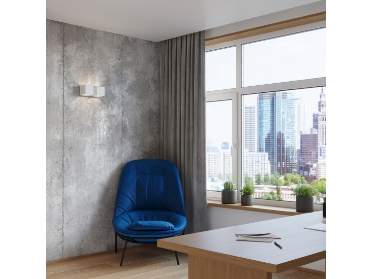 Quad 2 fehér fali lámpa