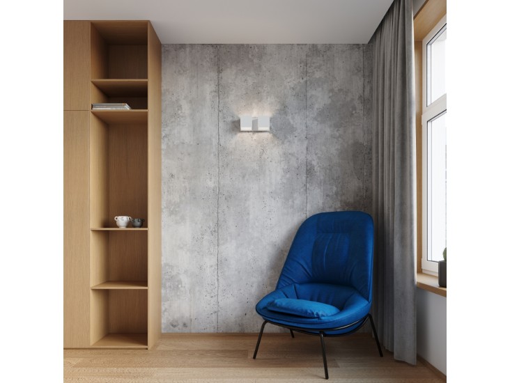 Quad 2 fehér fali lámpa