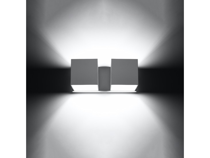 Quad 2 fehér fali lámpa