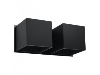 Quad 2 fekete fali lámpa