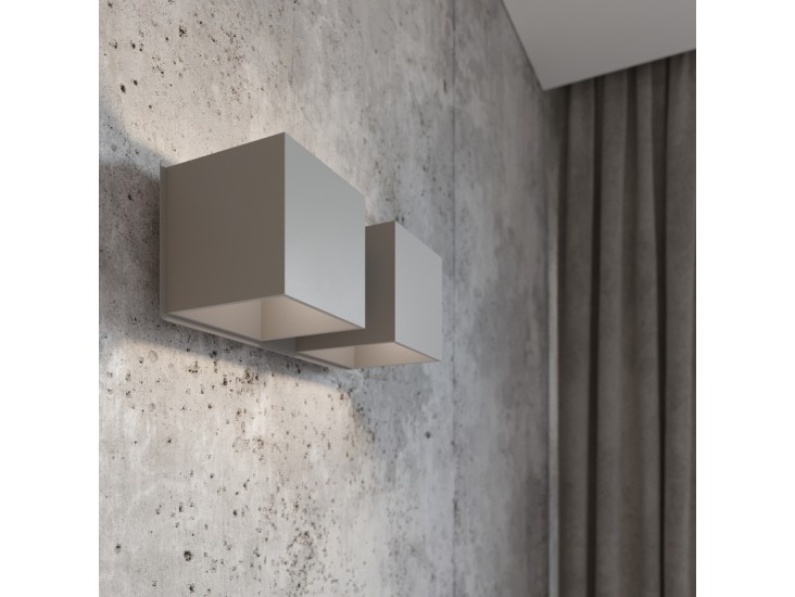 Quad 2 szürke fali lámpa