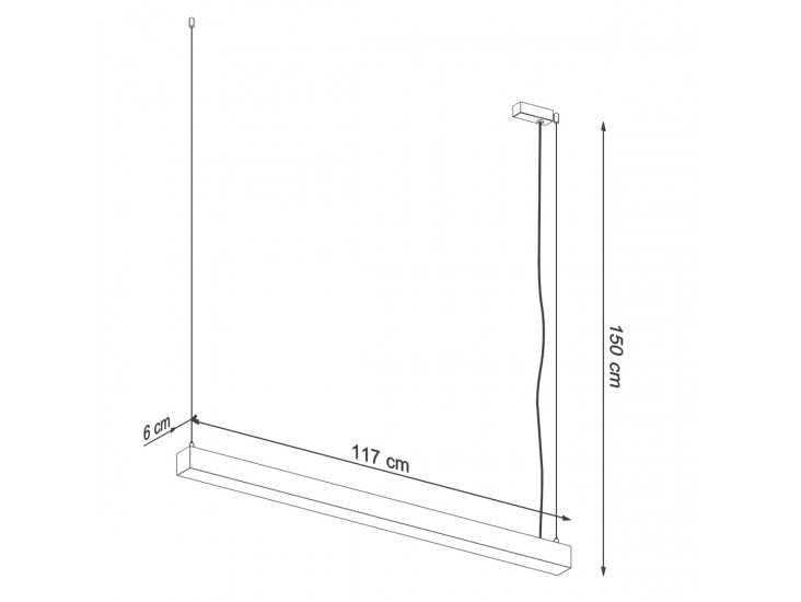 Pinne 118 fekete 3000K függőlámpa