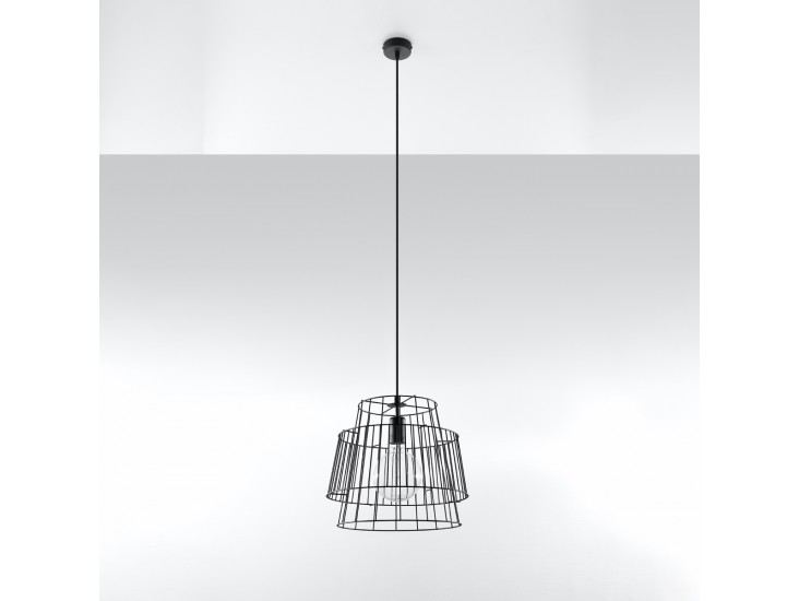 Gate fekete függőlámpa