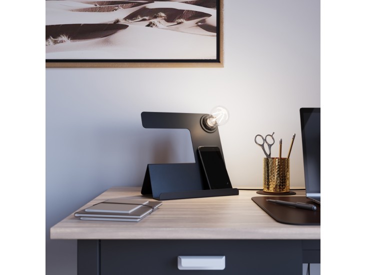 Tulip fekete függőlámpa