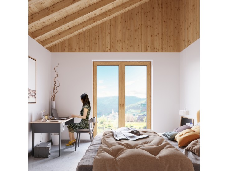 Incline fehér asztali lámpa