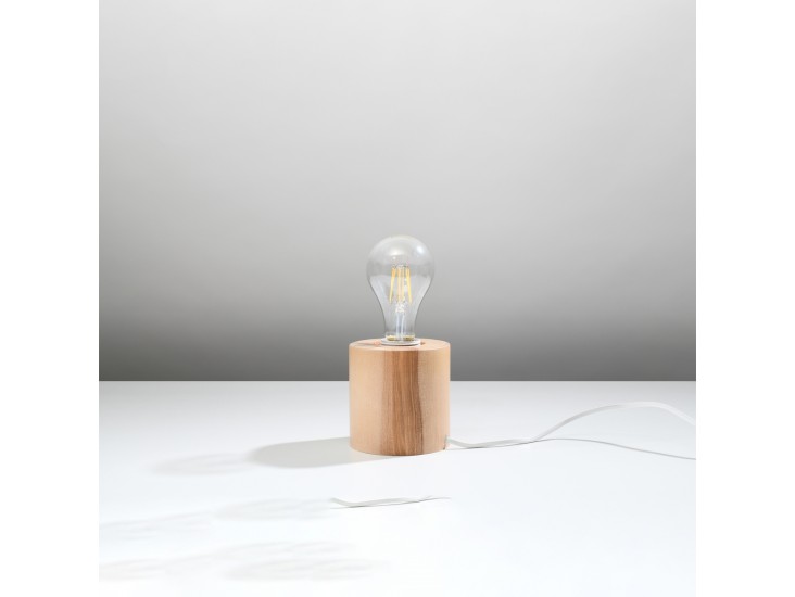 Salgado natúr tölgy asztali lámpa